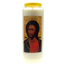 Bougie de neuvaine Icone Christ