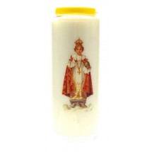 Bougie de neuvaine Enfant Jésus de Prague