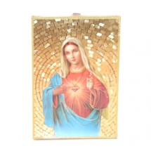 Cadre Icone Sacré Coeur de Marie