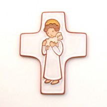 Croix Communiant blanc