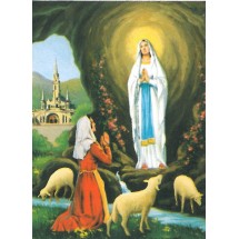 Image religieuse - ND de Lourdes