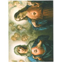 Image religieuse - Sacré Coeur de Jésus et de Marie