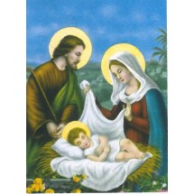 Image religieuse - Sainte Famille de Noël