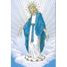 Vierge Miraculeuse dorée - Image Religieuse avec dorure