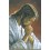 Christ en Prière - Image Religieuse avec dorure