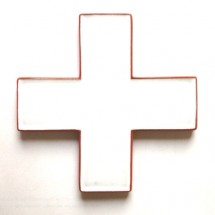 Croix Grecque - céramique blanche
