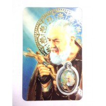 Carte médaille Saint Padré Pio