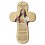 Croix bois imprimé Sacré Coeur de Jésus