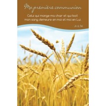 Carte Simple religieuse 0041 "Communion"