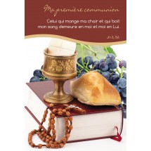 Carte double religieuse Communion 0023