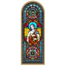 Cadre Icone doré Sainte Thérèse - 27cm