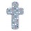 Croix bois moderne Bleue - Symboles