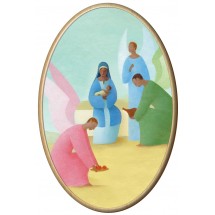 Cadre bois Eric Puybaret 001 - Crèche 1