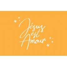 Carte Simple 0063 - "Jésus est Amour"