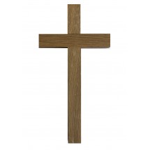Crucifix bois - Chêne massif sans Christ