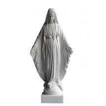 STATUE ALBATRE 51CM - Vierge Miraculeuse