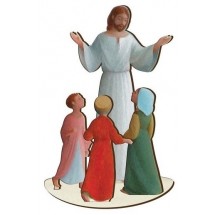 Statue Figurine Chirst et enfants - Eric Puybaret