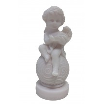 Ange en albatre 9CM - Modèle C