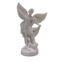 STATUE ALBATRE 17CM - St Michel