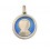 Médaille en argent émaillé - Vierge 20mm