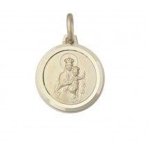 Médaille en argent - Scapulaire 16mm