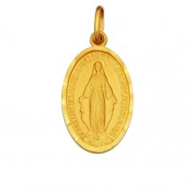 Médaille Plaqué or 3µ - Vierge Miraculeuse 12mm