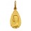 Médaille Plaqué or 3µ - Vierge Miraculeuse bord rond - 25mm