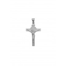 Croix de cou St Benoit Argent 24