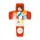 Croix enfant Eucharistie orange