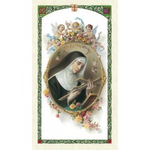Carte prière plastifiée Sainte Rita