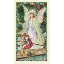 Carte prière plastifiée Ange gardien
