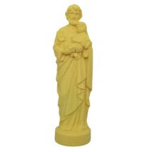 STATUE ALBATRE 17CM - St Joseph Jaune