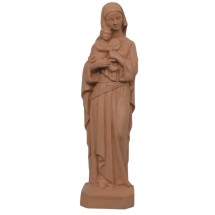 STATUE ALBATRE 17CM - ND Eucharistie Taupe