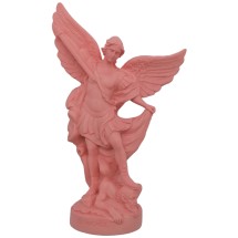 STATUE ALBATRE 17CM - St Michel Rose