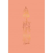 Carte double Sisters Soft Touch - Bougie/mots
