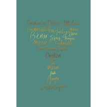 Carte double Sisters Soft Touch - Calice/mots