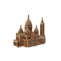 Sacré Coeur de Montmartre 3D carton recyclé