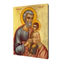 Icone dorée St Jospeh - 10x15cm