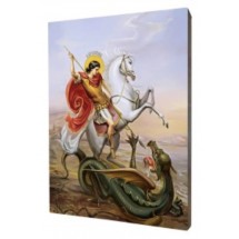 Icone dorée Saint Georges - 10x15cm