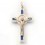Croix de cou Saint Benoït bleue
