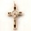 Croix de cou Saint Benoït marron