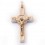 Croix de cou Saint Benoït blanche