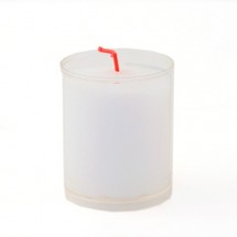 Bougie votive blanche