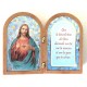Diptyque r&eacute;sine - Sacr&eacute; Coeur de J&eacute;sus