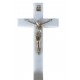 Crucifix Albatre avec Christ dor&eacute; 23 cm