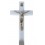Crucifix Albatre avec Christ doré 23 cm