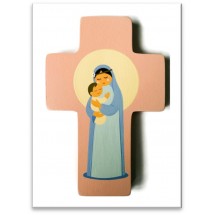HOWOKI - CROIX Vierge rose 005