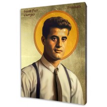 Icone dor&eacute;e St Pier Giorgio Frassati - 10x15cm